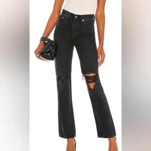 AGOLDE Lana Straight Leg 28 Black